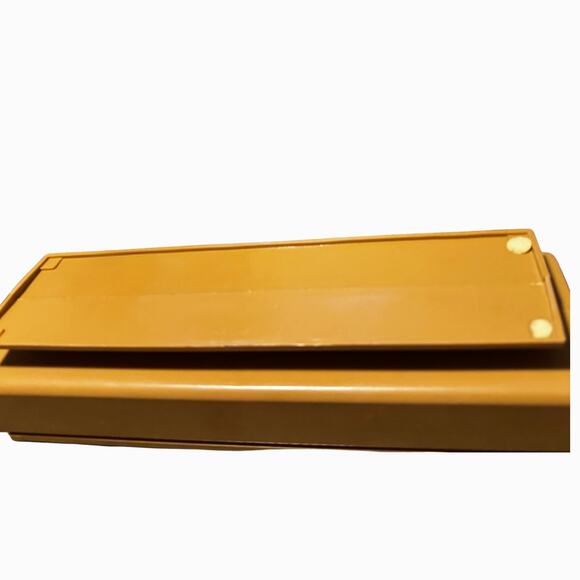 Vintage 1970s Mustard Yellow Plastic Organizer with Lid - Picture 6 of 8